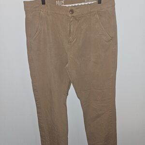 Mugsy‎ Jeans Tan Cotton Chinos with Straight Leg Design